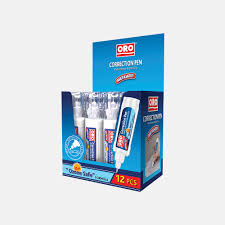 ORO Correction Pen / Whitener (Box of 12 Pcs)
