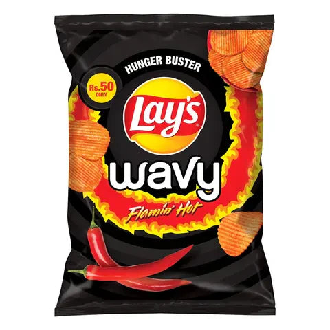 Lay’s Wavy Multi Flavour Chips Rs. 50 (1 Pack)