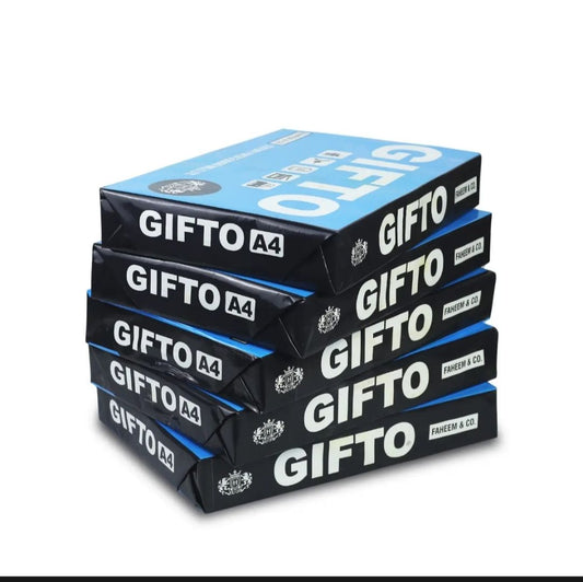 Gifto Paper 70g A4 Size Ream (500 Sheets)
