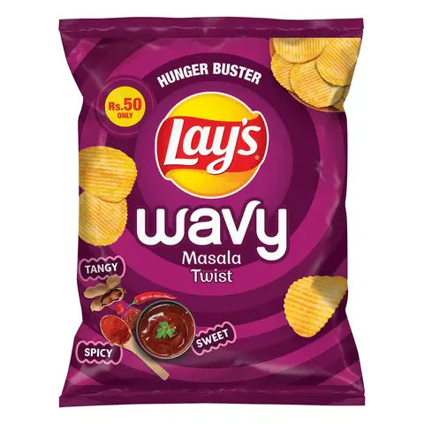 Lay’s Wavy Multi Flavour Chips Rs. 50 (1 Pack)