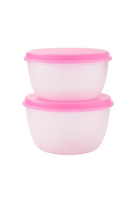 Plastic Food Storage Bowl (2-Piece)