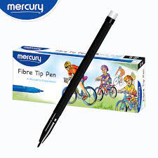 Mercury Fibre Tip Pen – Regular Marker (Box of 10 Pcs)