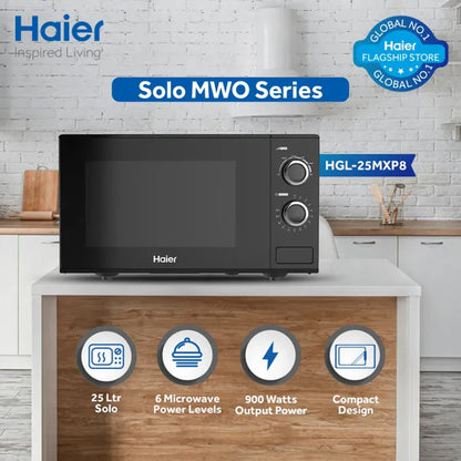 Haier HGL‑25MXP8  – 25 L Capacity | 2-Year Official Brand Warranty
