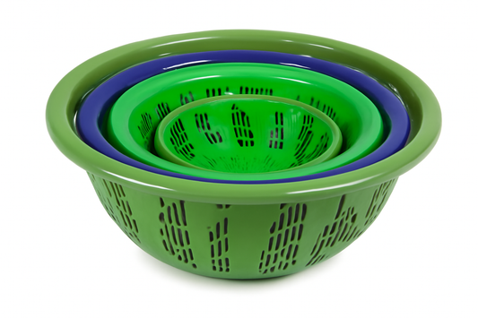 Set of 4 Plastic Draining Baskets