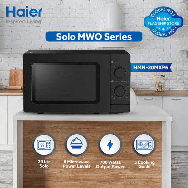 Haier Solo Microwave Oven HMN-20MXP6/P7 | 1-Year Brand Warranty